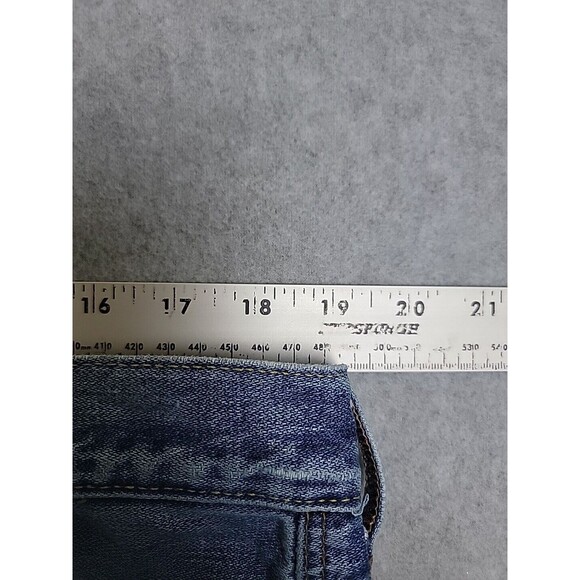 American Eagle Outfitters Jeans Mens 36 38x32 Straight Low Rise Distressed Blue - Picture 8 of 16